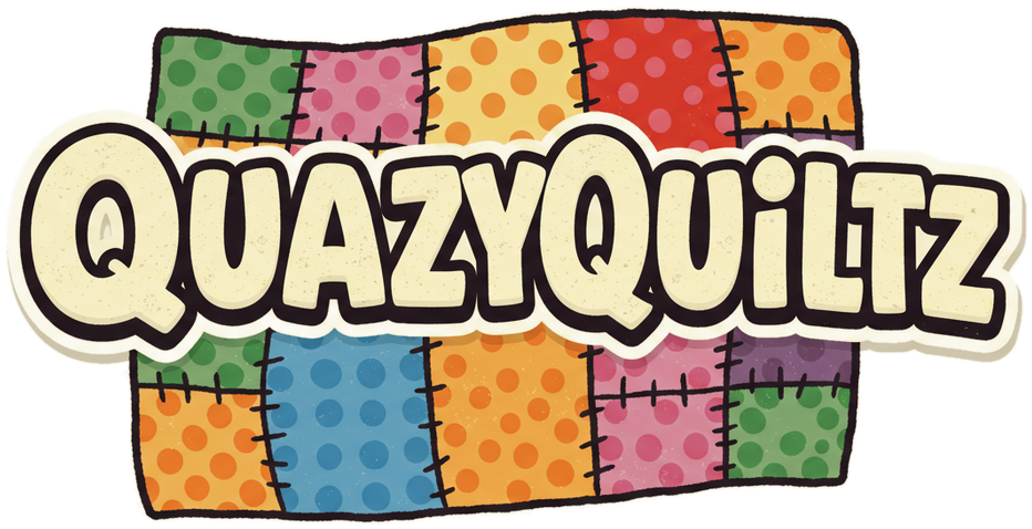QuazyQuiltz logo, &copy; Linda Draper